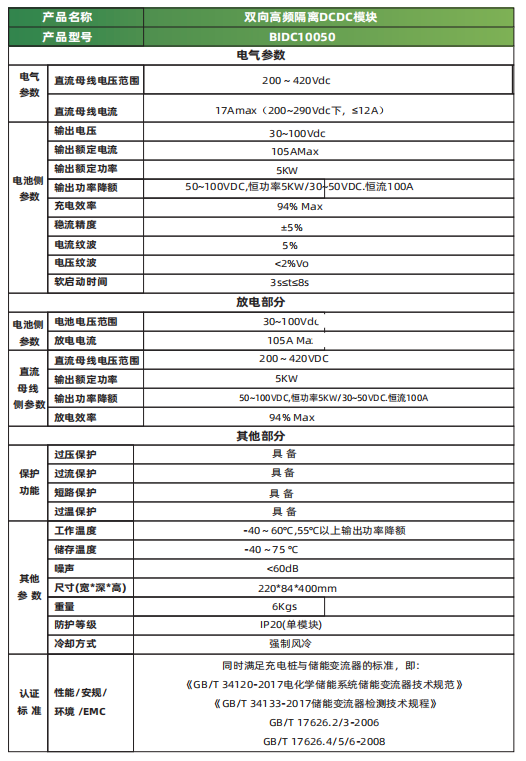 5kW 雙向DCDC電源模塊